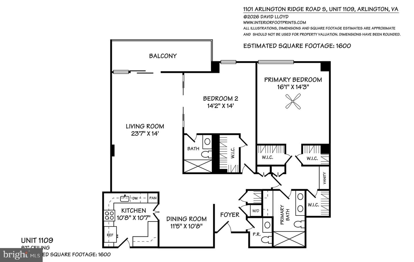 1101 S Arlington Ridge Rd # 1109, Arlington